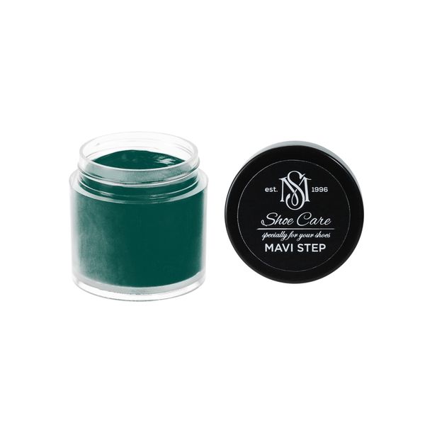 MAVI STEP Custom Smooth Leather Shoe Cream - Black in Black-Green-Blue 6035-B60G - , SKU SL-C